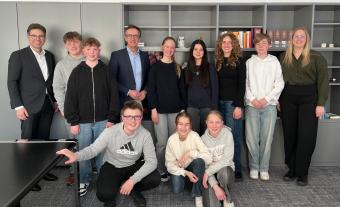 Schülerinnen und Schüler beim Girls’ and Boys’ Day am Landessozialgericht NRW