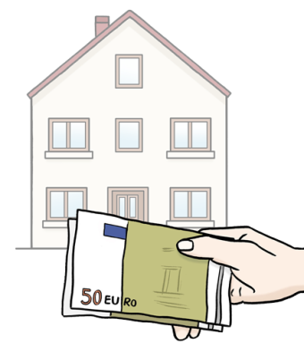 Haus und Geld Grafik