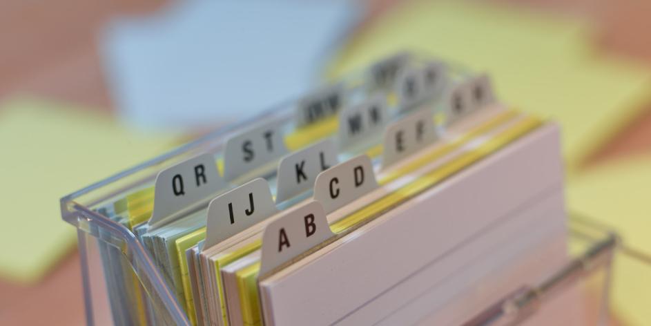 Adresskarten A bis Z