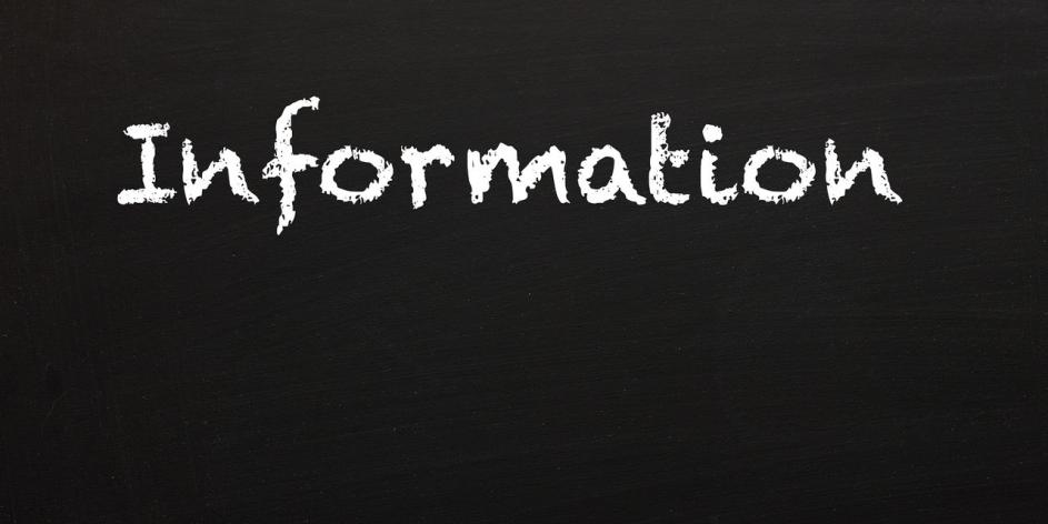 Schriftzug "Information"
