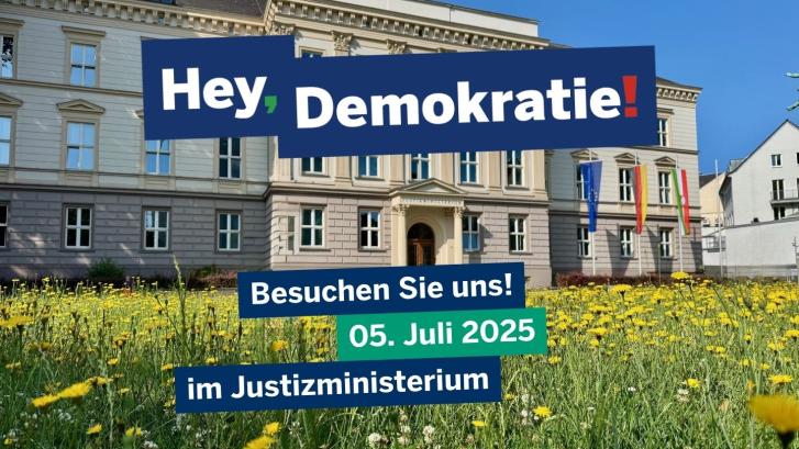 Hey, Demokratie! Tag der offenen Tür am 5. Juli 2025