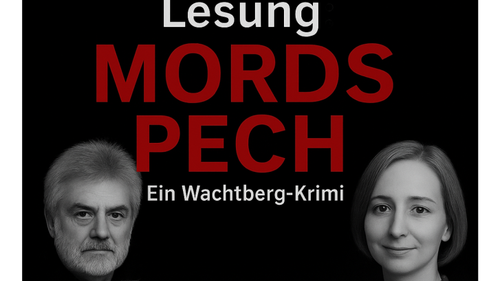 Lesung Mordspech, ein Wachtberg-Krimi mit Fotos des Autos und seiner Mitleserin
