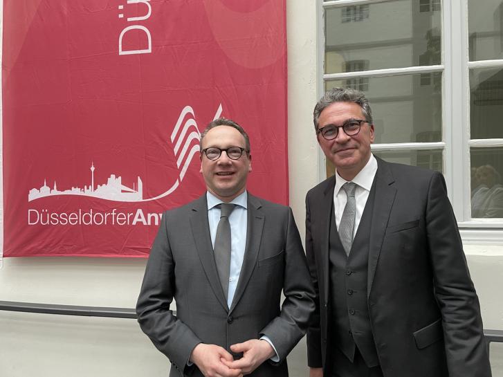Minister der Justiz Limbach spricht beim Düsseldorfer AnwaltVerein zu aktuellen Themen