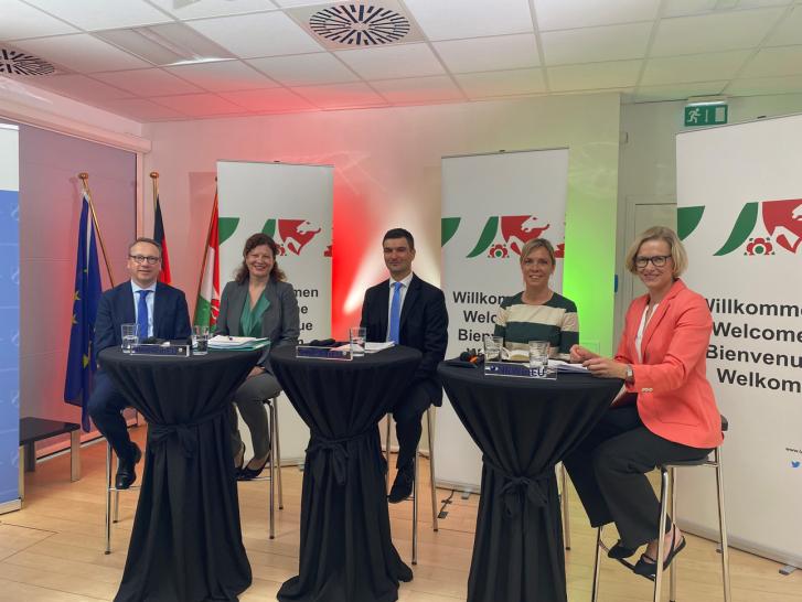 Minister der Justiz Dr. Benjamin Limbach spricht bei Expertenrunde in Brüssel
