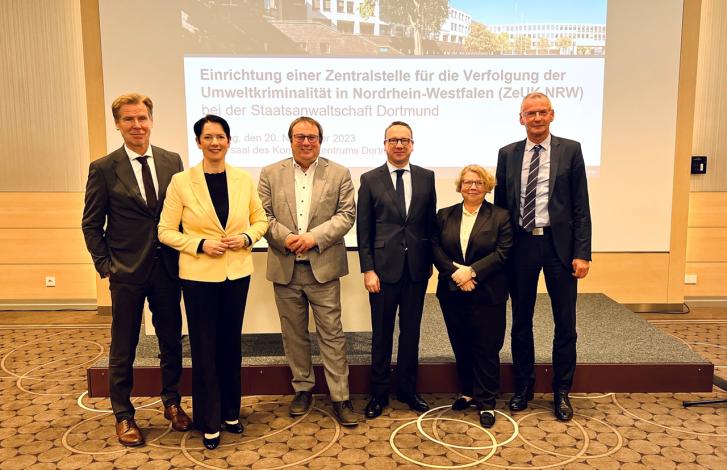 Minister der Justiz eröffnet die Zentralstelle für Umweltkriminalität (ZeUK NRW) in Dortmund